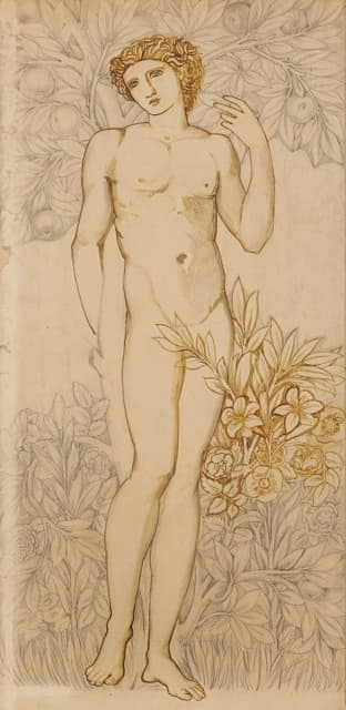 Sir Edward Coley Burne-Jones - The Angels of the Hierarchy – Male Nude – Imago Dei ‘In the Image of God – Adam’