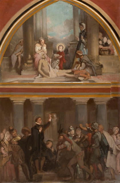 Victor-Louis Mottez - L’Enfance de Saint François de Sales – Saint François de Sales prêchant les hérétiques du Chablais