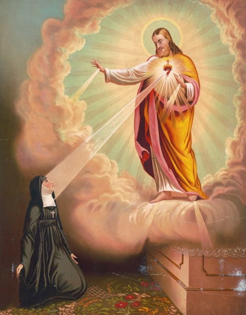 Anonymous - Aparition, sacred heart of Jesus