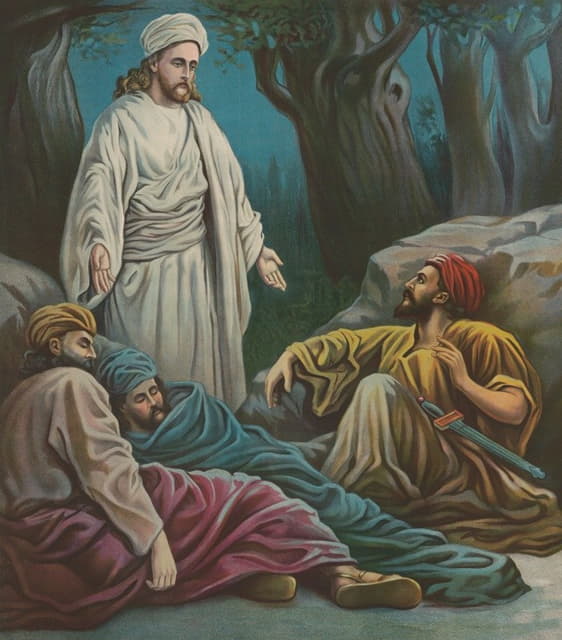 Providence Lith. Co - Jesus in Gethsemane