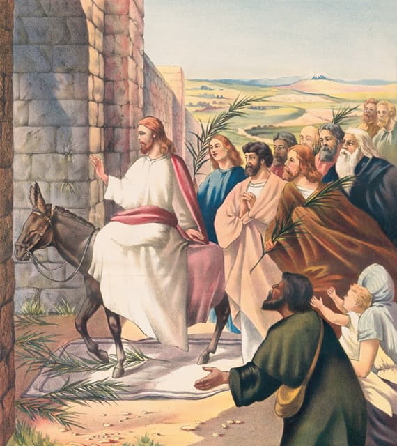 耶稣骑马进入耶路撒冷