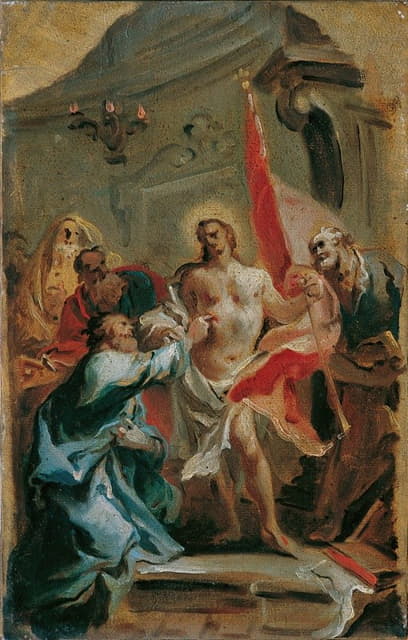 Carlo Carlone - Christ and the doubting Thomas