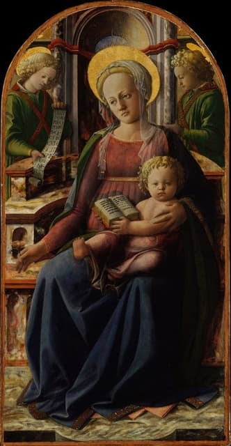 Filippo Lippi - Madonna and Child Enthroned with Two Angels