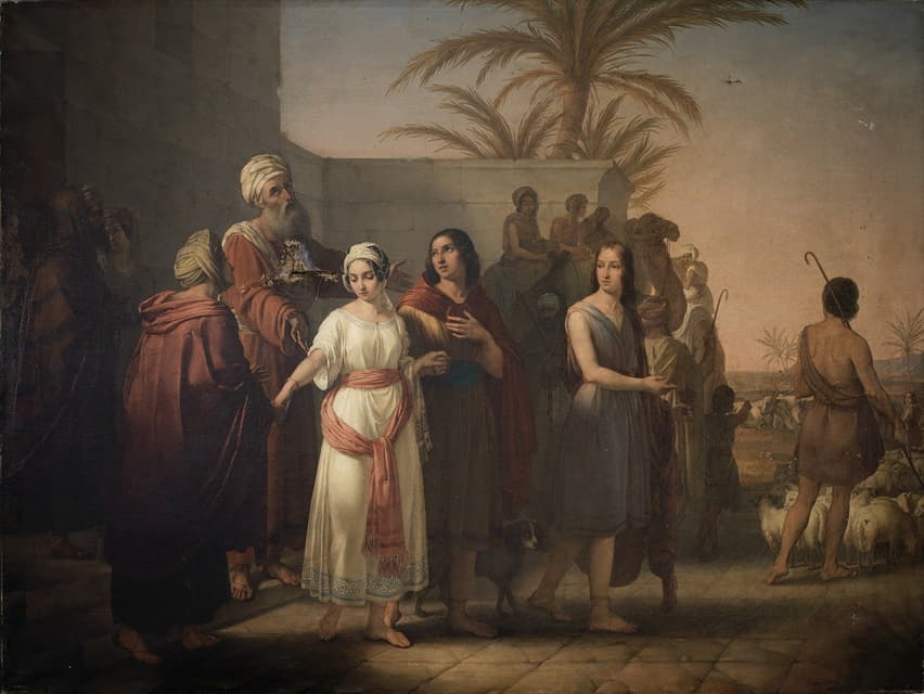 Francesco Antonibon di Venezia - Tobias nimmt mit seiner Frau Abschied von seinen Schwiegereltern, um zu seinem Vater zurückzukehren