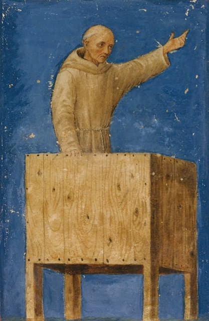 Francesco di Giorgio Martini - Saint Bernardino Preaching from a Pulpit
