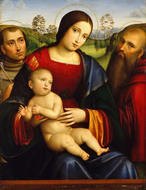 Francesco Francia - Madonna and Child with Saints Francis and Jerome