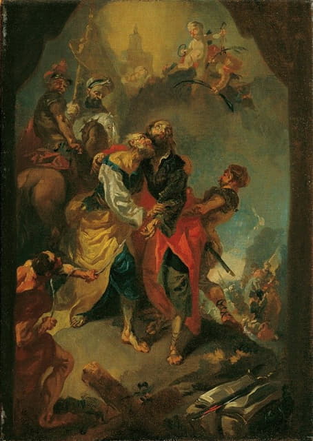 Franz Anton Maulbertsch - Abschied der Apostel Petrus und Paulus vor ihrem Martertod