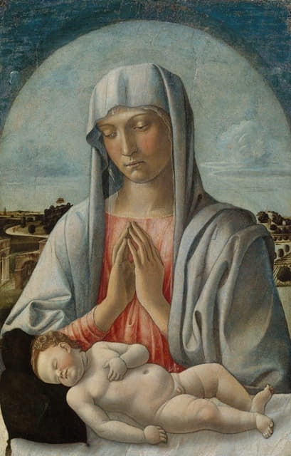Giovanni Bellini - Madonna Adoring the Sleeping Child