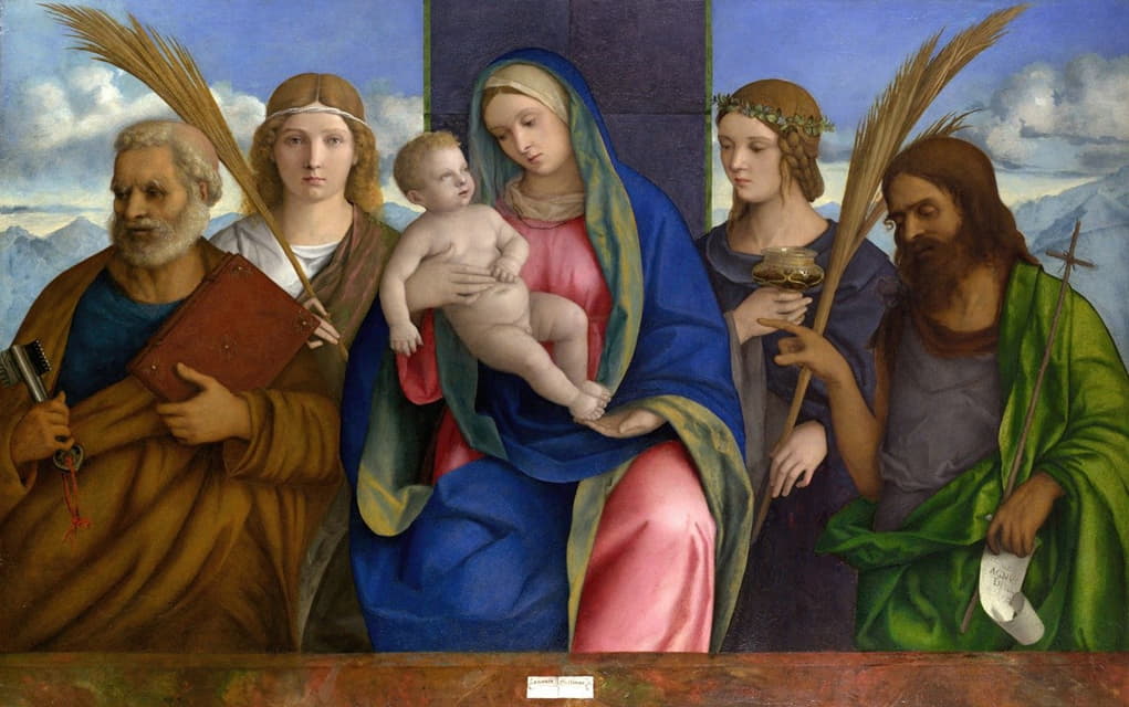 Giovanni Bellini - Madonna and Child with Saints