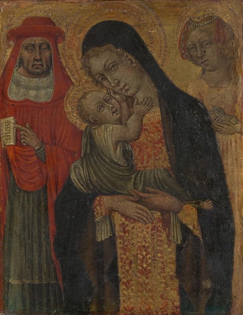 Giovanni di Paolo - Madonna and Child with Saints Jerome and Agnes