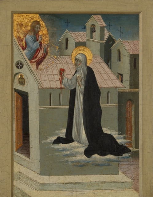 锡耶纳的圣凯瑟琳与基督交换她的心