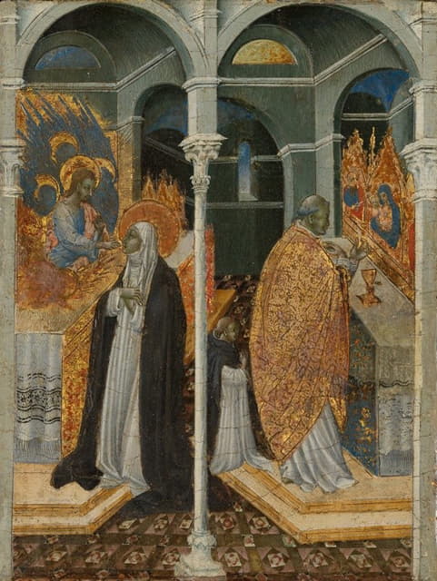 Giovanni di Paolo - The Miraculous Communion of Saint Catherine of Siena