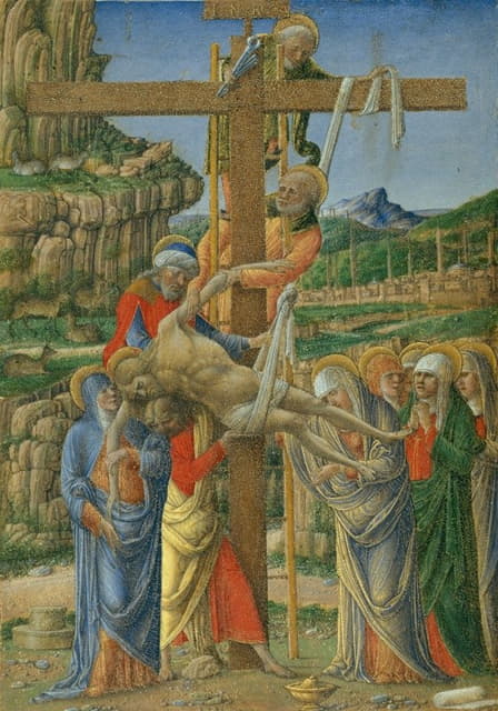 Girolamo da Cremona - Descent from the Cross