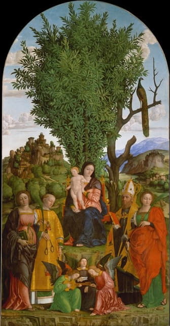 Girolamo dai Libri - Madonna and Child with Saints