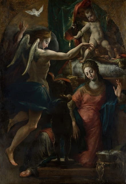 Girolamo Mazzola Bedoli - The Annunciation
