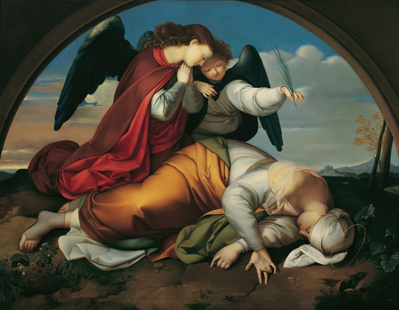 Johann Evangelist Scheffer von Leonhardshoff - Die tote heilige Caecilia (Wiener Fassung)