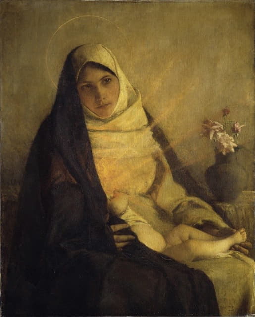 Pascal-Adolphe-Jean Dagnan-Bouveret - Madonna of the Rose