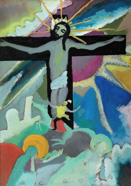 Wassily Kandinsky - Gekreuzigter Christus