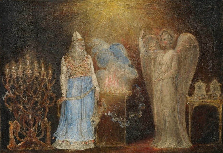 William Blake - The Angel Appearing to Zacharias