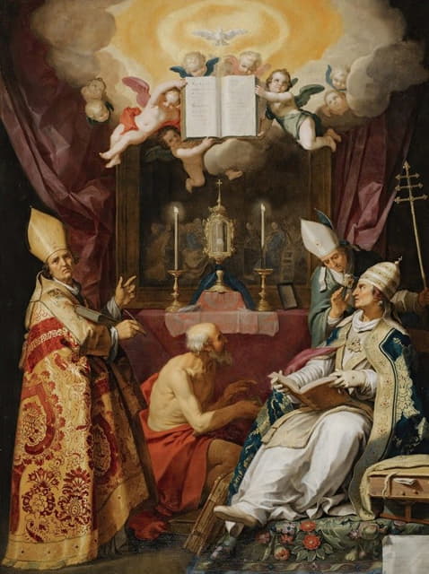 Abraham Bloemaert - The Four Fathers Of The Latin Church