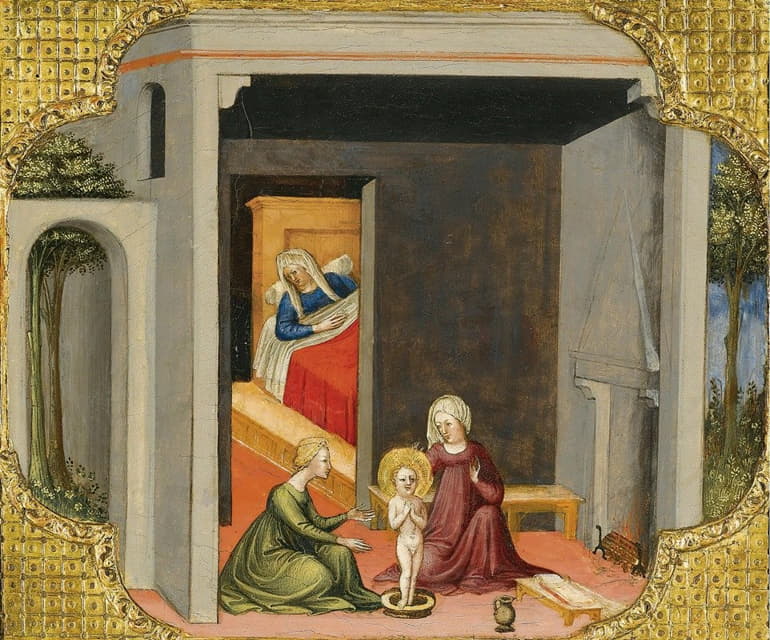 Bicci Di Lorenzo - The Birth Of St Nicholas Of Bari
