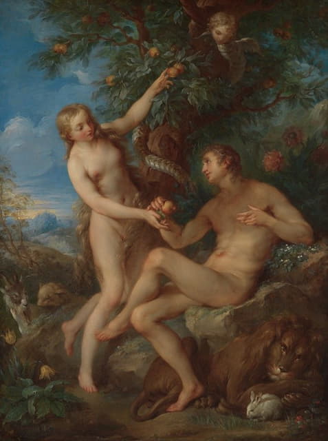 François Lemoyne - Adam and Eve