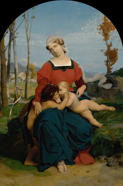 Jean-Léon Gérôme - La Vierge, L’enfant Jesus Et Saint Jean