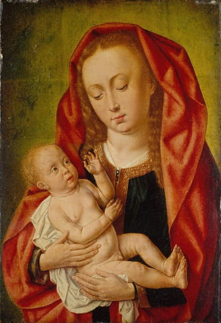 Master of Saint Giles - Virgin and Child with a Dragonfly