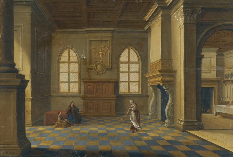 Bartholomeus van Bassen - Christ In The House Of Mary And Martha