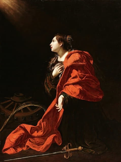 Bartolomeo Cavarozzi - Saint Catherine