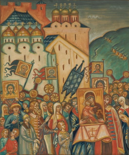 Dmitri Semenovich Stelletsky - The Feast Of Orthodoxy
