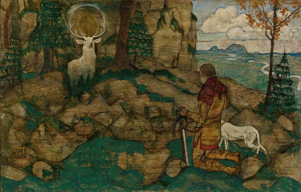 Egon Schiele - Die Vision Des Heiligen Hubertus (The Vision Of St. Hubert)