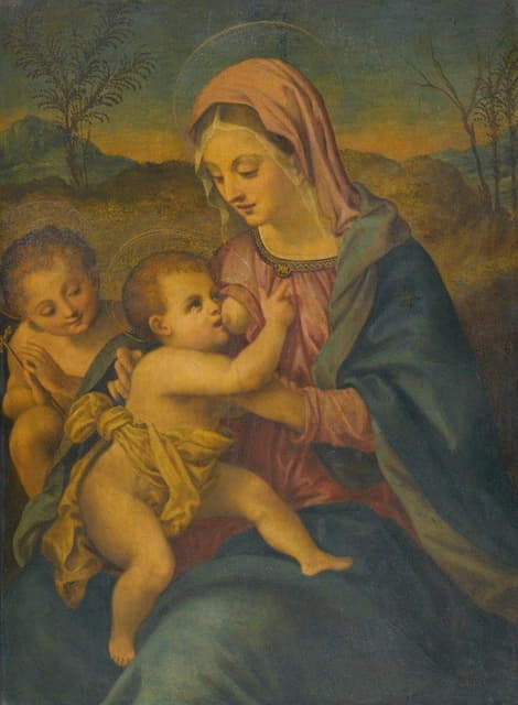 Florentine School - Madonna And Child