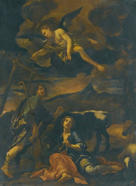 Onorio Marinari - The Annunciation To The Shepherds