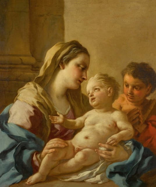 Francesco de Mura - The Virgin and Child with the Infant Saint John the Baptist