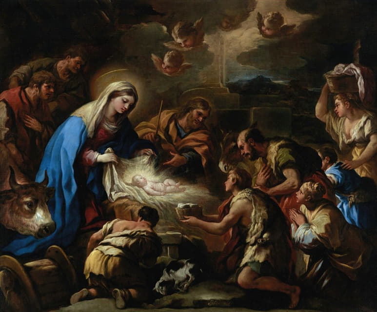 Luca Giordano - The Adoration of the Shepherds