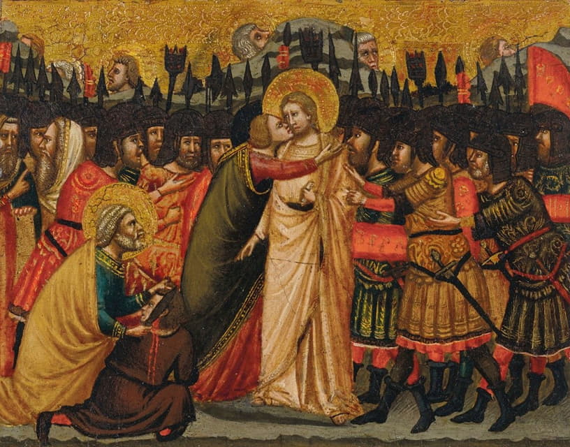 Master Of The San Bartolomeo Triptych - The Betrayal of Christ