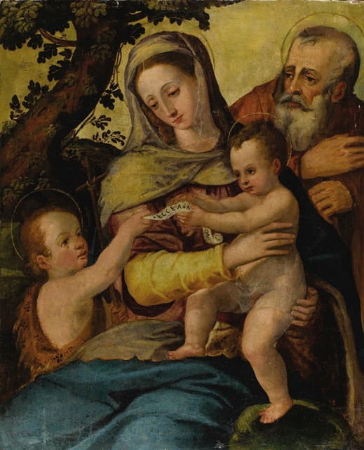 After Agnolo Bronzino - Holy Family with Saint John the Baptist