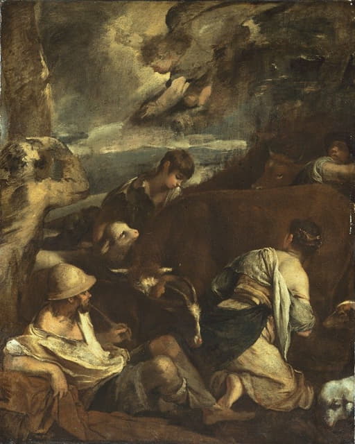 After Jacobo Bassano - Annunciation to the Shepherds