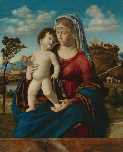 Giovanni Battista Cima da Conegliano - Madonna and Child in a Landscape