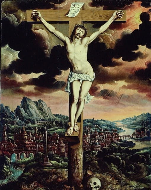 Flemish School - Christ on the Cross