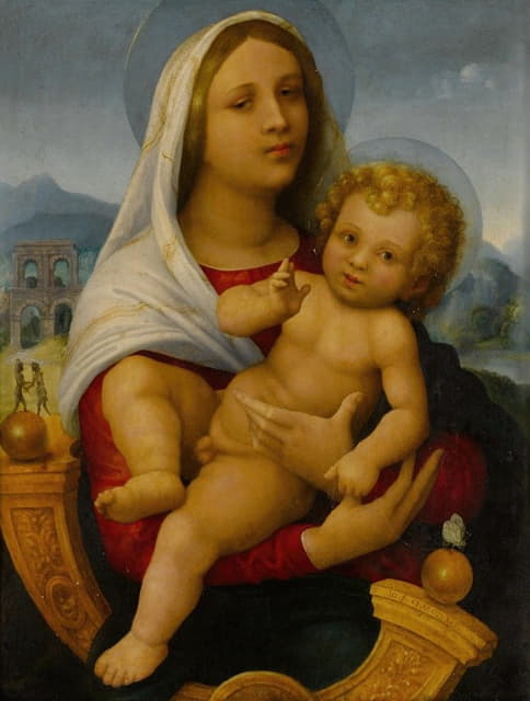 Giovanni Francesco Caroto - Madonna and Child in a Landscape