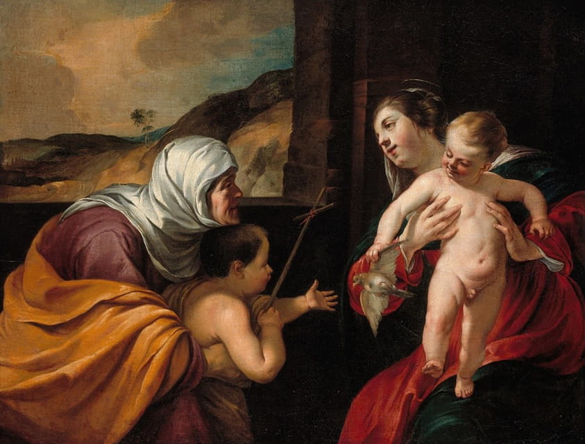 Jacques Blanchard - Virgin and Child with Saint Elizabeth and the Infant Saint John the Baptist