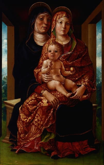 Liberale da Verona - Madonna and Child with Saint Anne