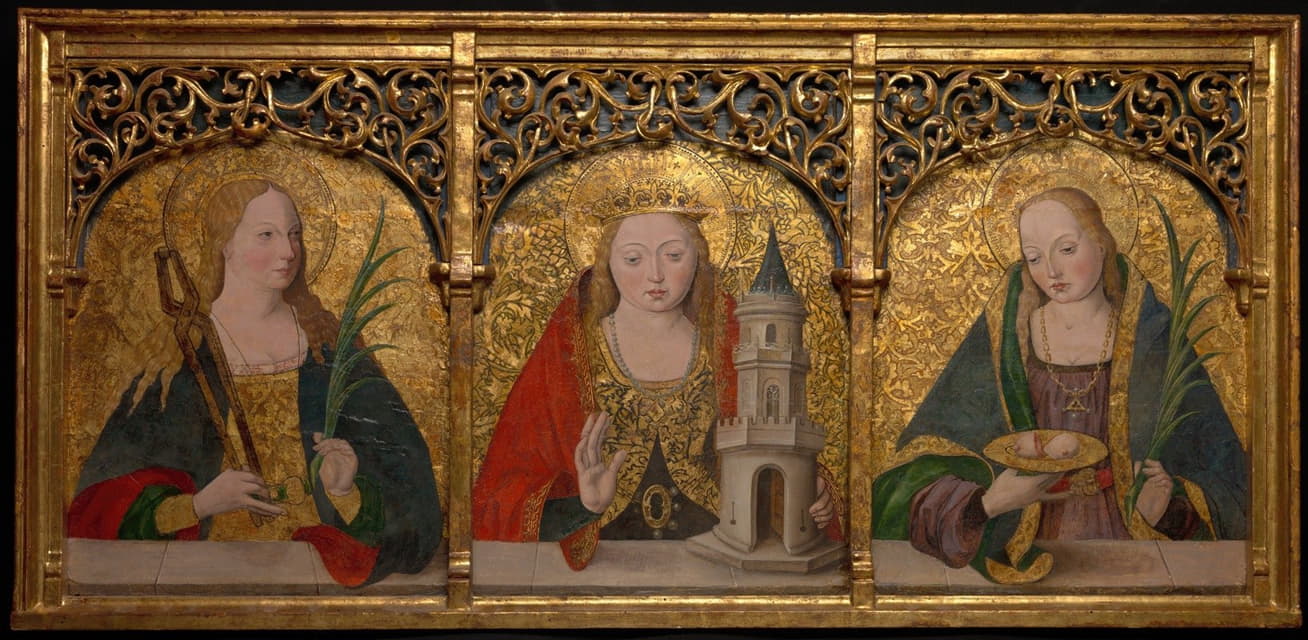 Master Alejo - Saints Apollonia, Barbara, and Agatha