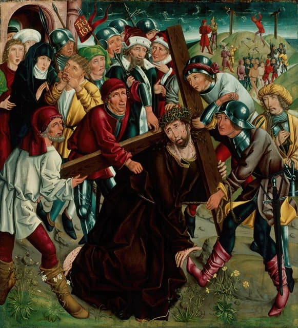 Master of the Freising Visitation - Christ Carrying the Cross