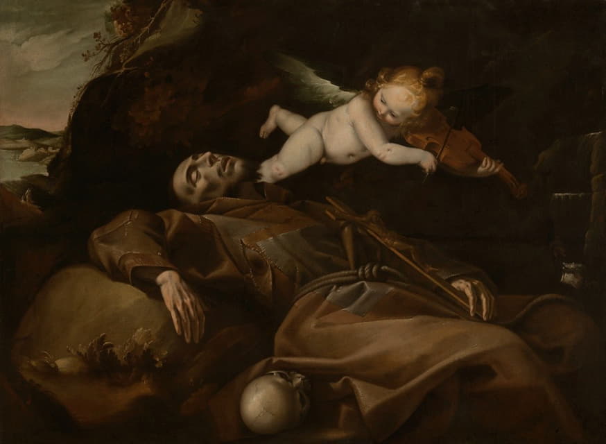 Pier Francesco Mazzucchelli - Saint Francis Comforted by an Angel