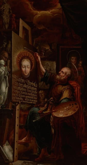Anonymous - Saint Luke Painting the Madonna