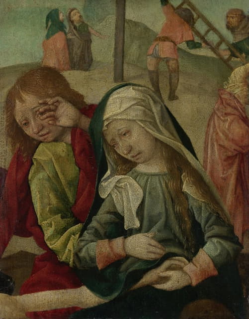 圣母和圣约翰为基督的身体哀悼，《基督哀歌》的片段