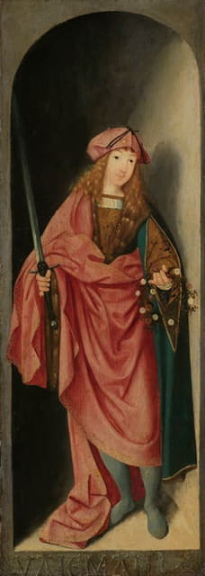 Master of the Brunswick Diptych - Saint Valerian, left wing of a triptych